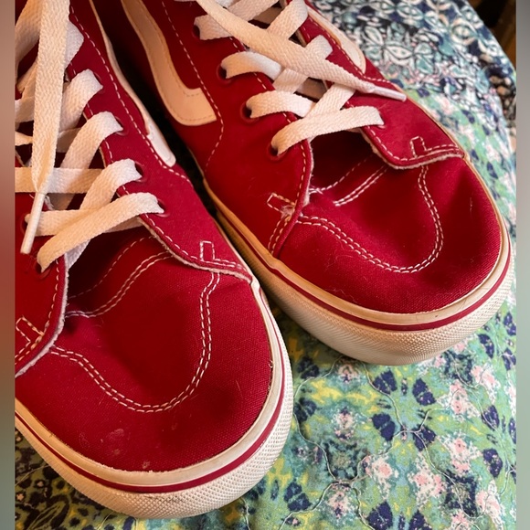 Red high top platform vans - Picture 6 of 6